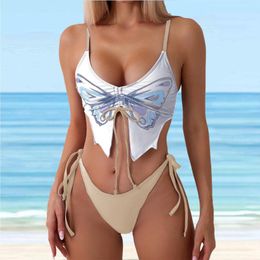 Women's Swimwear Womens Swimsuits Women Butterfly Sexy Cute Split Bikini Swimsuit Two Piece Beach Swimming Bathing Suits