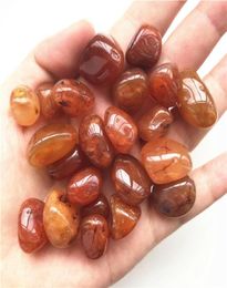 150g 1020mm Natural Tumbled Red Carnelian Crystal Red Gravel Agate Healing Decoration Natural Quartz Crystals1595843