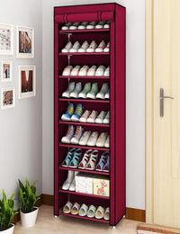 456810 Layer Dustproof Shoe Rack Nonwoven Home Shoe Storage Rack Bedroom Dormitory Corridor Cabinet Storage Closet 2011094264720