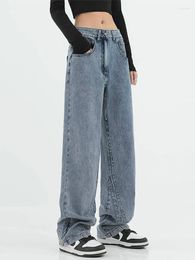 Women's Jeans 2024 Women Harajuku Streetwear Wide Leg Baggy Denim Pants Grunge Straight Vintage High Waist Trousers Y2k Casual Fashion