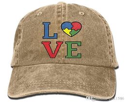 pzx Baseball Cap for Men Women Autism Love Puzzle Mens Cotton Adjustable Jeans Cap Hat Multicolor optional7791626