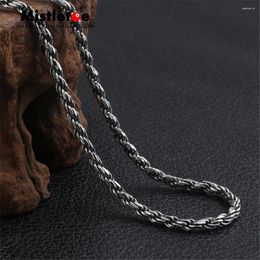Chains Mistletoe 925 Sterling Silver Classic Vintage 4.0mm Necklace Chain Punk Jewellery Women Men