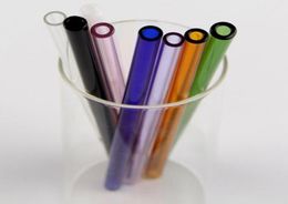 Colourful Pyrex Glass Drinking Straw Colourful Glass Drinking Straws Wedding Birthday Party Supplies Diameter 8mm 12pcs4609963