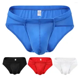 Underpants Men Briefs U Convex No Constraint Low Waist 3D Soft Breathable Anti-septic Elastic Underwear