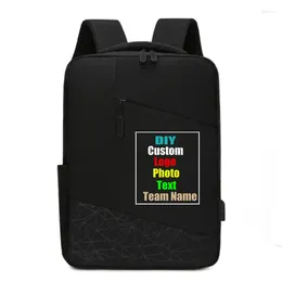 Backpack 2024 Customize Your Picture Men's Bag With Multi-functional Large-capacity Laptop