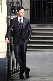 Men's Suits Italian Black Prom Men Suit Smart Business Jacket Slim Fit 3 Piece Tuxedo Custom Blazer Sets Groom Wedding Terno Masculino