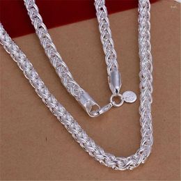 Pendant Necklaces Wholesale High Quality For Women Men Chain Wedding Noble Charm Silver Plated Necklace Fashion Jewelry With N083