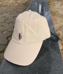 Classic Adjustable Sports Baseball Polo Cap Beige Small Pony Embroidered Bear Unisex Outdoor Cotton New With Tag For Whole5071518