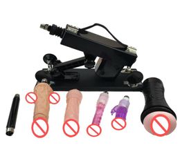 Automatic Retractable Sex Machine Gun with Vagina Cup and Anal Dildo Love Gun Sex Machines for Women and Men3446269