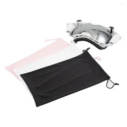 Shopping Bags 100Pcs Wholesale Ski Goggle Bag Microfiber Snow Goggles Storage Drawstring Pouch 15x25cm