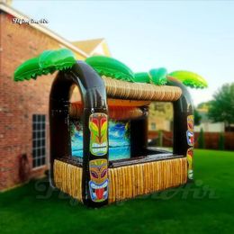 6mLx4mWx3.5mH (20x13.2x11.5ft) Customised Advertising Tent Inflatable Kiosk Portable Tiki Bar Booth For Outdoor Promotion Event