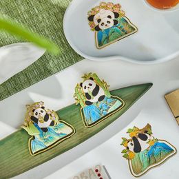 High-quality Cute Metal Panda China Style Multifunction Creative Hollow Bookmark For Kids Student Kawaii Gift School Supplies