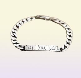 Fashion punk bracelet cuff bangle men women designer cuban chain stainless steel Jewellery women sterling silver hip hop bracelets b3732922