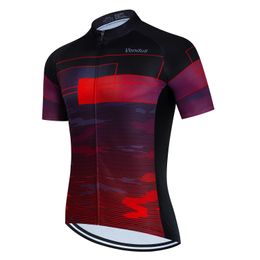 Vendull Team Cycling Jersey Men Bicycle Clothing Male MTB Maillot Clothes Pockets Mountain Bike Shirt Enduro Racing Summer 240416