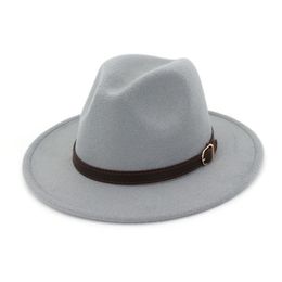 Vintage Wool Felt Fedora Hat Wide Brim Ladies Trilby Chapeu Feminino Hat Women Men Jazz Church Godfather Sombrero Caps5022660