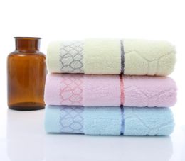 face towel Water Cube bath towel cotton gift Wash cloth blue cream pink home textile dry quickly8753963