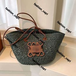 Loewew Bag Straw Designer Shopper Beach Bags Womens Luxury Purse A5 Tote Handbag Mens Raffias Clutch Bucket Bag Straw Weave Shoulder Summer Crossbody Basket Bag 39