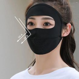 Scarves UV Sun Protection Face Mask Breathable Adjustable Scarf Silk Sports Men