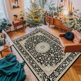 VIKAMA Bohemian Carpet Ethnic Style Home Living Room Coffee Table Mat Study Dining Decoration Bedroom Bed Full 240424