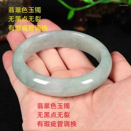 Bangle Factory Direct Natural Guizhou Emerald Bracelet Jade Wholesale Boutique Light Green Floating Gree