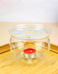 1PC Teapot base manual transparent glass base heating insulation glass warmer tea accessories J10272892581