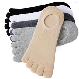 Men's Socks Cotton Five Toe Casual Simple Sport Sock Finger Invisible Breathable Anti-skid Sports