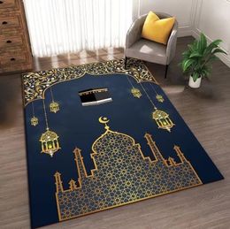 Prayer Rug Islamism Ramadan Room Decoration Large Size Carpets for Living Room Muslim Church Non-slip Soft Floor Mat Washable 240420