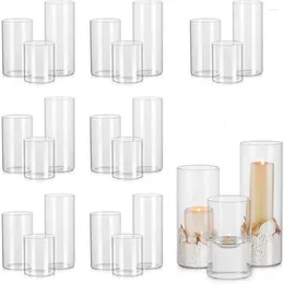 Vases Glass Cylinder Candle Holder Home Decor Items Vase Table Decoration & Accessories Flower Bottle Room Decorations