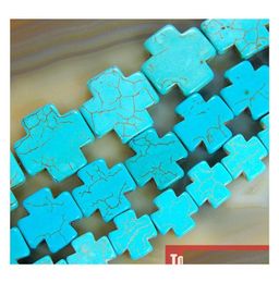 15Mm 20Mm 25Mm Turquoise Howlite Beads 16" Strand Pick Size For Jewelry Making No.Tb5 Rov3H9070014