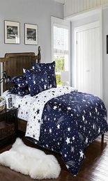 star kids bedding set blue duvet cover set Bed Sheet Pillowcase bed Sets Twin Full King double single queen comforter2865662
