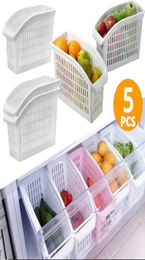 Kitchen Refrigerator Organizer Basket Container Drawner Adjustable Storage Box Retractable Drawer Space Saver Slide Fridge Rack X03739091