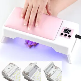 Nail Dryers 72W Portable Foldable Dryer UV LED Lamp With Hand Pad Cushion For Curing Drying Polish Varnish