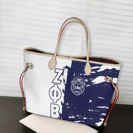 Evening Bags Zeta Phi Beta Sorority Female Handbag Outdoor Casual Large Space Cosmetic Women Print On Demand Multi Functional Pocket