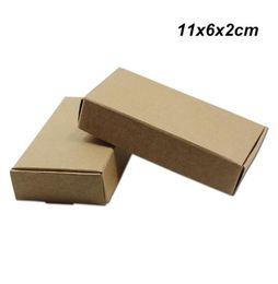 11x6x2cm 30 PCS Brown Kraft Paper Party Gifts Wrapping Box for Candy Baking Handmade Soap Storage Boxes Kraft Paper Box for Jewelr3591746