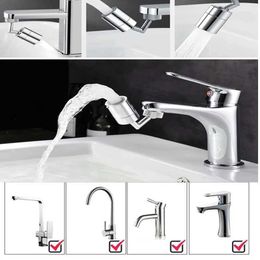 Bathroom Sink Faucets 720 Degree Universal Tap Aerator Splash-proof Swivel Water Saving ABS Plastic Faucet Spray Head Wash Basin Tap Extender Adapter