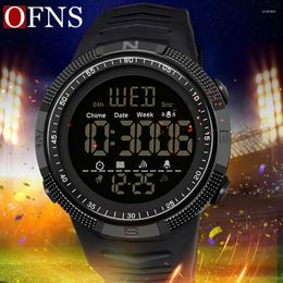 Wristwatches OFNS Top Military Men's LED Electronic Watches Waterproof Sports Watch For Male Digital Relogio