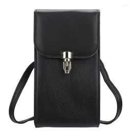 Shoulder Bags Fahion Small Square Women Leather Handbag Top Quality Casual Crossbody Phone Money Bag