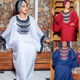Ethnic Clothing African Party Dresses Woman Elegant Luxury Abaya Dubai Turkey Muslim Gown Sequin Chiffon 2024 Dress Arabic Robe Femme Kaftan