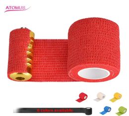 5pcspack Tattoo Grip Tape Desechables Finger Tape Elastic Bandage Medical Cinta Grip Tatuaje Bandage Colle Tattoo Handle Cover6140539