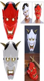 Horror Japanese Noh Hannya Resin Mask Evil Demon Devil Horned Horror Halloween Newest Party Cosplay Costume Props Drop7647904