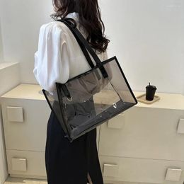 Evening Bags Women Waterproof Transparent Casual Travel Storage Bag Large Capacity Underarm PVC Tote Fashion Shopping Female Clutch