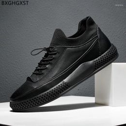 Casual Shoes Sports For Male Black Men Sneakers Leather Running Man 2024 Zapatillas De Hombre