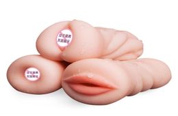 Soft Realistic Deep Throat Male Masturbator Silicone Sex Toys for Men Artificial Vagina Mouth Anal Erotic Oral Sex Adult product 29843799