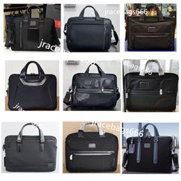 Designer tums mens Alpha3 Laptop briefcase Slim Deluxe Portfolio Briefcase Ballistic Nylon Shoulder Bag Casual Genuine Leather Business Briefcase High quality