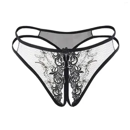 Women's Panties Womens Classic Lace Embroidery Open Seductive Sexy Underwear Pants For Women Briefs