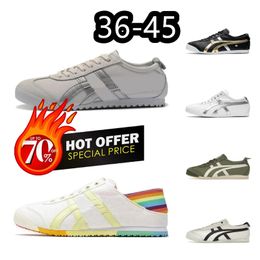 Designer running shoes Platform Sneakers Black Silver yellow White Mexico 66 Clay Mens Womens GT Outdoor Sports Trainers size 36-45