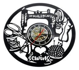 Sewing Record Clock Home Decor Art Decorative Vintage Wall Clock Gift for Your Friends or Family2803704