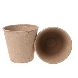 Planters Pots Organic Biodegradable Eco-friendly Planting Tools 8cm Garden Paper Pot Plant Appetiser Cup Flower Nursery Pot Kit D4