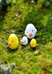 20pcs mini chick bonsai figurines fairy garden miniatures for terrariums ornament dollhouse resin craft Ecological bottle decor6655956