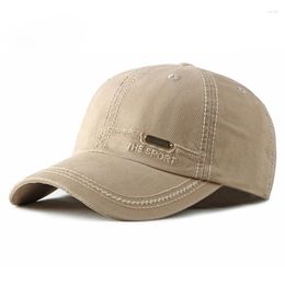 Berets Four Seasons Trendy Khaki Baseball Caps For Women Summer High Quality Cotton Trucker Hats Outdoor Sports Men Golf Cap Casual Hat